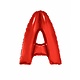 Folieballon Rood Letter 'A' groot