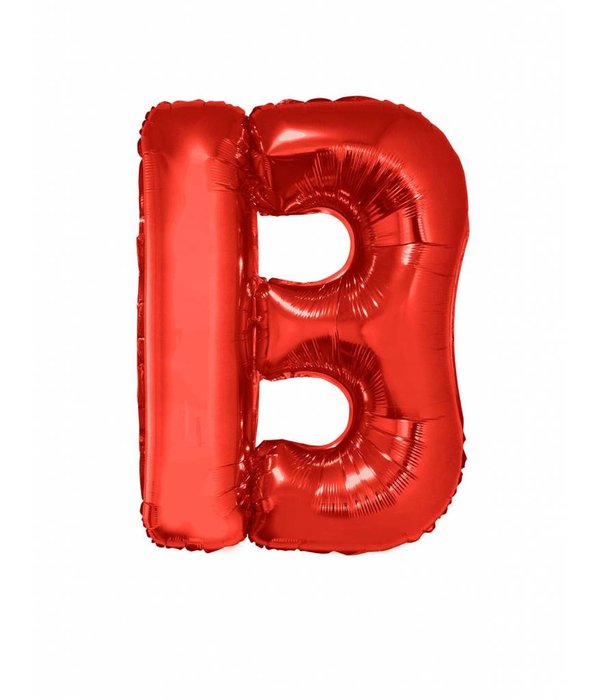 Folieballon Rood Letter 'B' groot