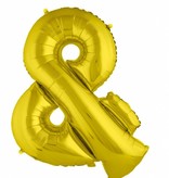 Folieballon Goud '&' Groot