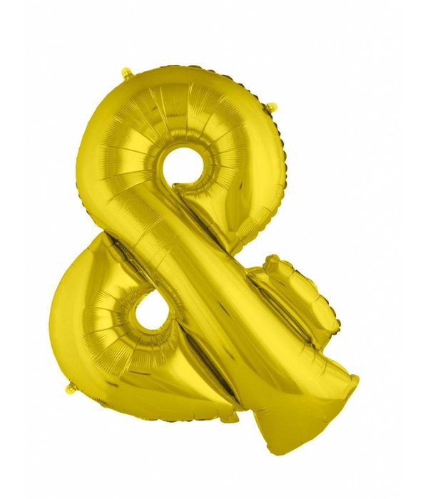 Folieballon Goud '&' Groot