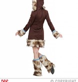 Luxe Eskimo Meisje Aikaa Kostuum