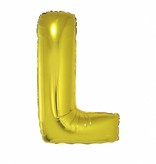 Gouden letter ballon 'L' groot