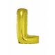 Gouden letter ballon 'L' groot