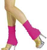 Beenwarmers neon roze