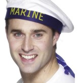 Marine pet blauw met 2 linten