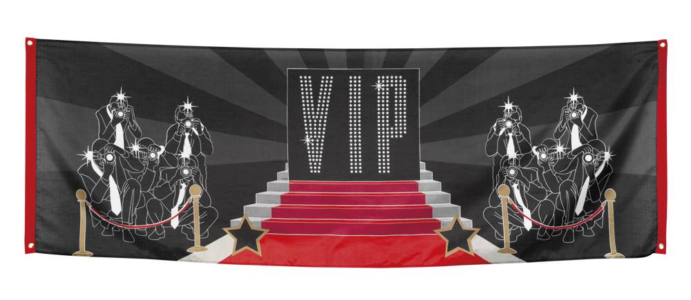 VIP Party Banner 74x220cm afbeelding