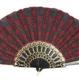 Waaier Embroidery rood