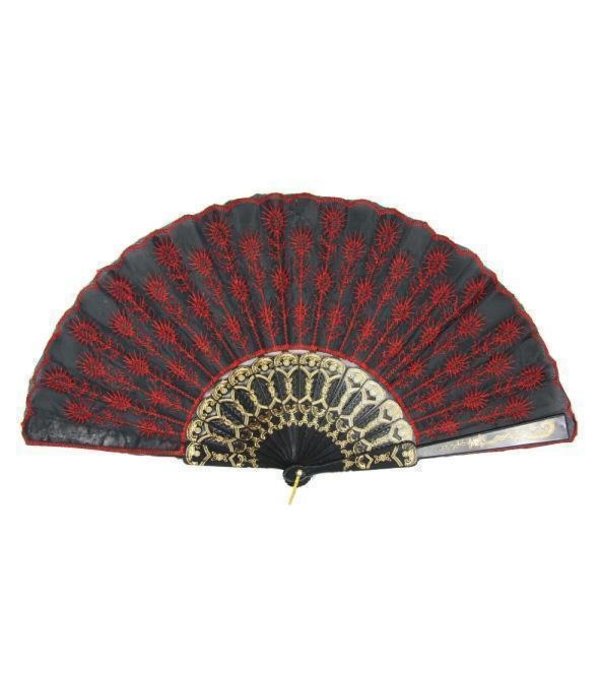 Waaier Embroidery rood