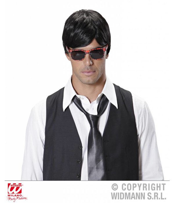 Bril tartan print rood