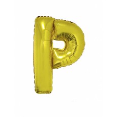 Folieballon Goud Letter 'P' groot