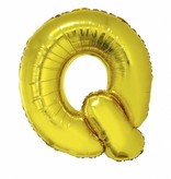 Folieballon Goud Letter 'Q' groot