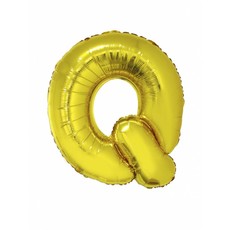 Folieballon Goud Letter 'Q' groot