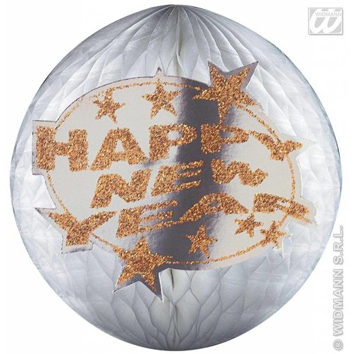 Happy New year baldecoratie papier