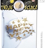 Happy New year baldecoratie papier