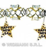 Happy new year laser slinger goud