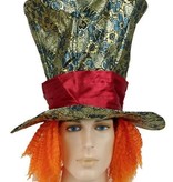 Hoed Mad Hatter met haar