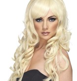 Popster pruik blond