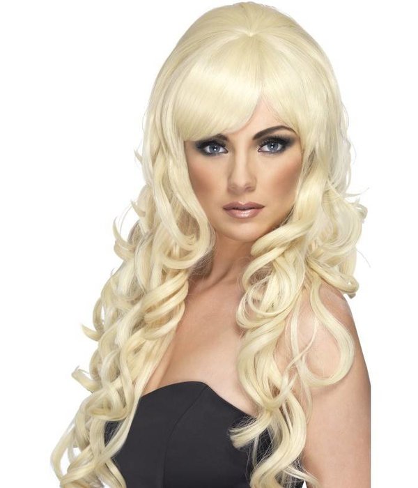 Popster pruik blond