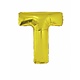 Folieballon Goud Letter 'T' groot