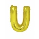 Folieballon Goud Letter 'U' groot