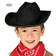 Zwarte Cowboyhoed kind vilt