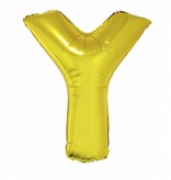Folieballon Goud Letter 'Y' Groot
