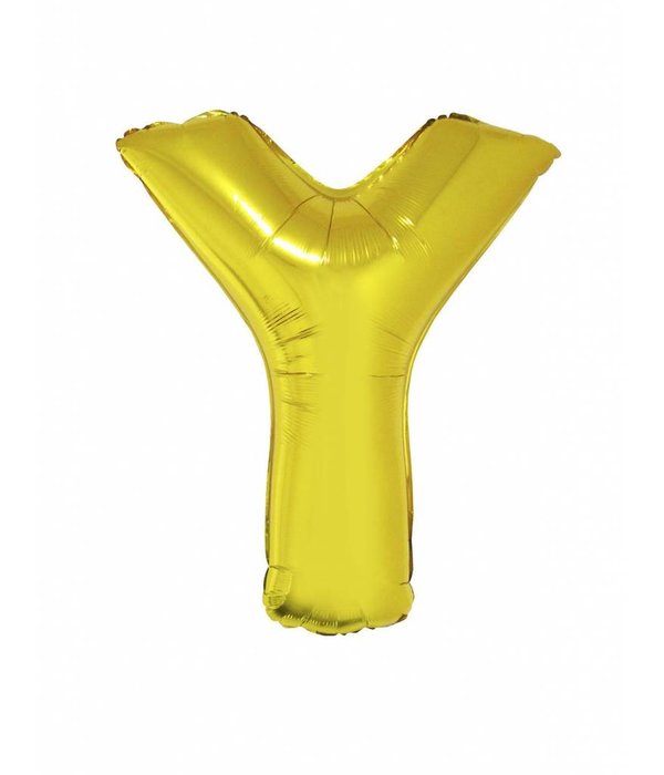 Folieballon Goud Letter 'Y' Groot