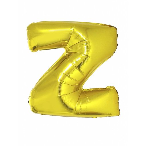 Folieballon Goud Letter 'Z' Groot