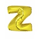 Folieballon Goud Letter 'Z' Groot
