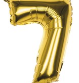 Folieballon Cijfer '7' Goud 36cm