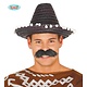 Mexicaanse sombrero zwart 33cm