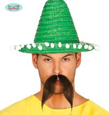 Mexicaanse sombrero groen 33cm