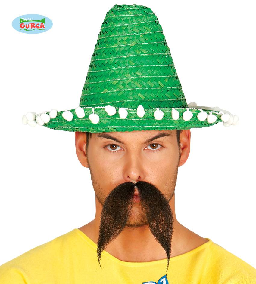 Mexicaanse sombrero groen 33cm