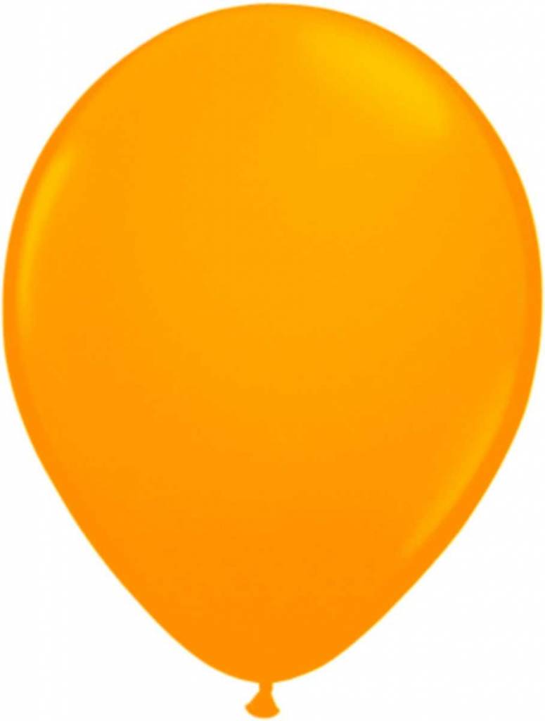 Ballonnen neon oranje 25 cm - 8 stuks