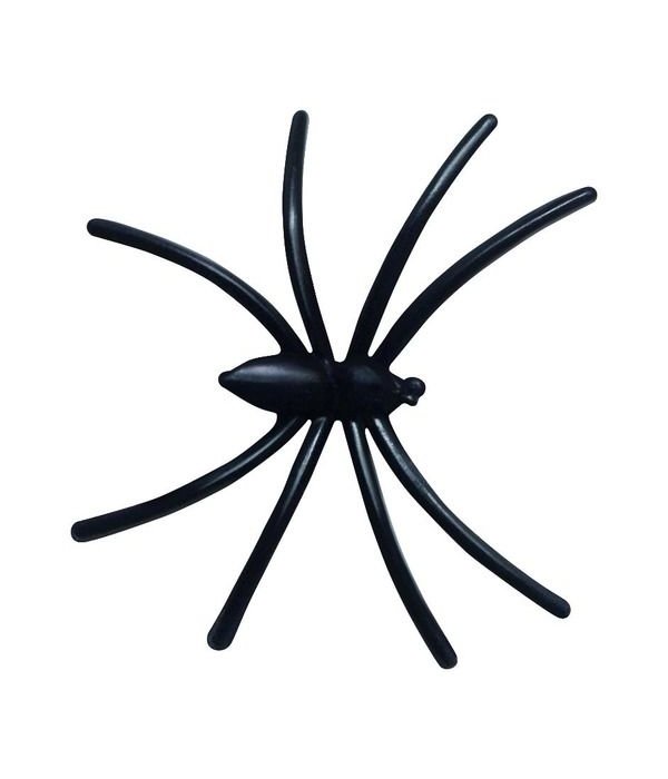 Decoratie spinnenweb met 6 spinnen