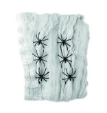 Decoratie spinnenweb met 6 spinnen