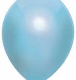 Metallic ballonnen lichtblauw 100 stuks 30cm