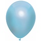 Metallic ballonnen lichtblauw 100 stuks 30cm