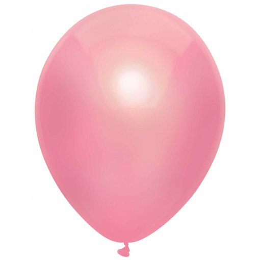 Metallic roze ballonnen 100 stuks 30cm