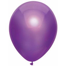 Paarse metallic ballonnen 30cm - 10 stuks