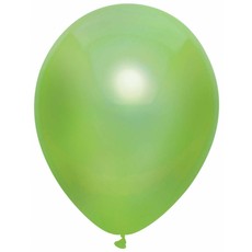 Lichtgroene Metallic ballonnen 30cm - 10 stuks