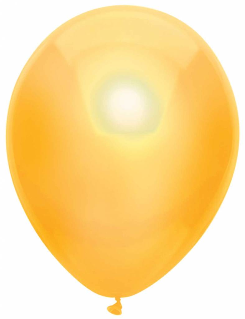 Gele Metallic Ballonnen 30cm - 10 stuks afbeelding