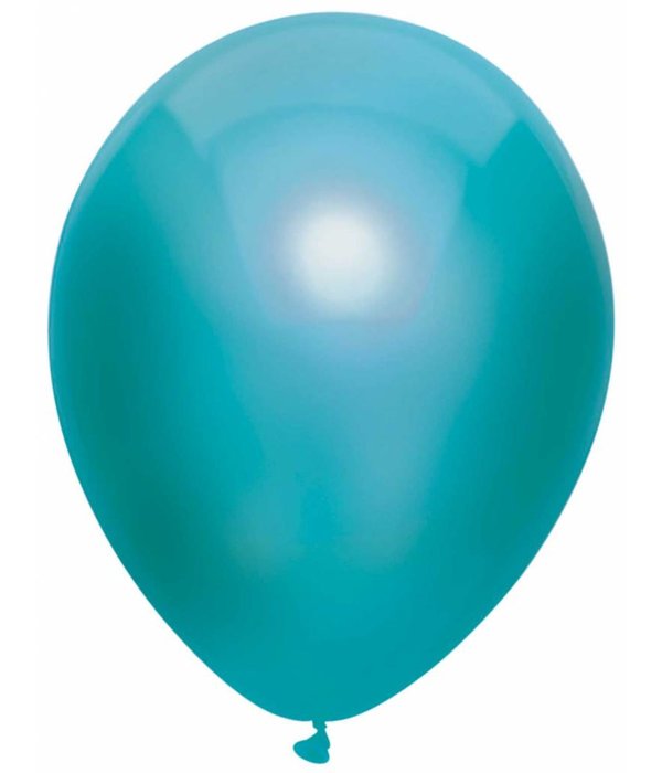 Metallic Ballonnen Teal 30cm - 10 stuks