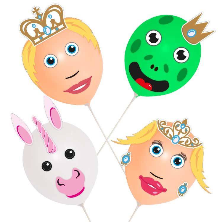 Ballonnen Knutselset Prins En Prinses afbeelding