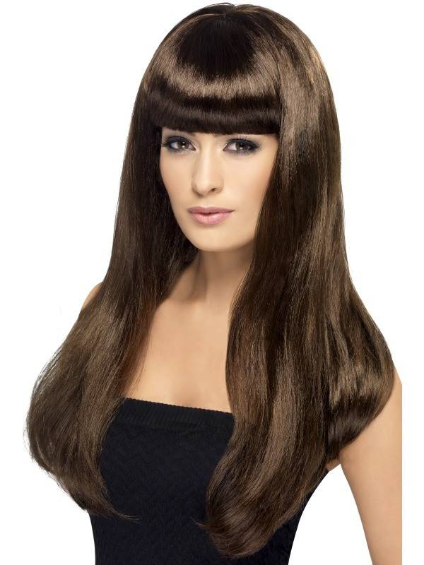 Babelicious pruik bruin afbeelding
