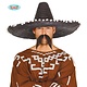 Mexicaanse strohoed zwart 60cm