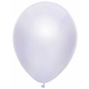 100 Metallic witte ballonnen 30cm