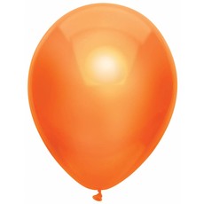 100 oranje metallic ballonnen 30cm