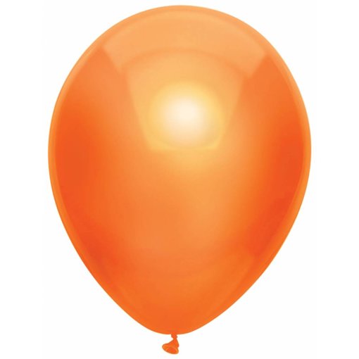 100 oranje metallic ballonnen 30cm