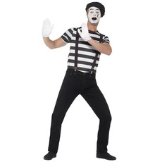 Mime artiest verkleedkostuum